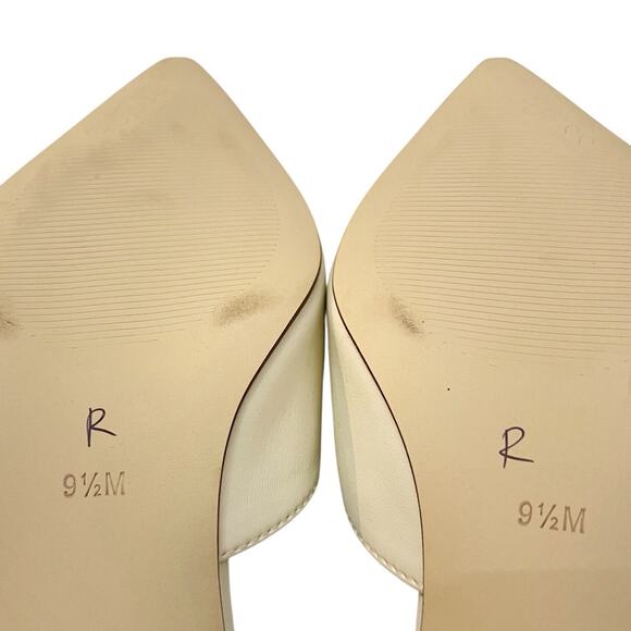 Guess Jesson Kitten Heel Pumps 9.5M Pointed Toe Slingback Logo Medallion - Picture 8 of 9